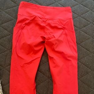 Lululemon Running Leggings Size 8, 28 inches in length, hot pink
